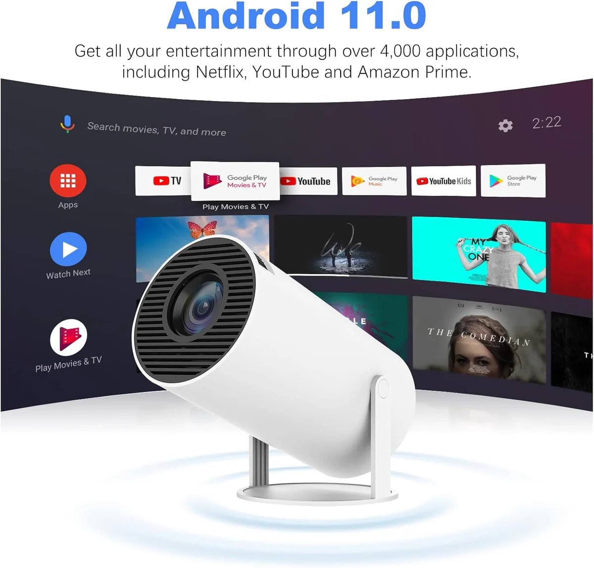 VISTA Pro™ 4K HD Smart Projector