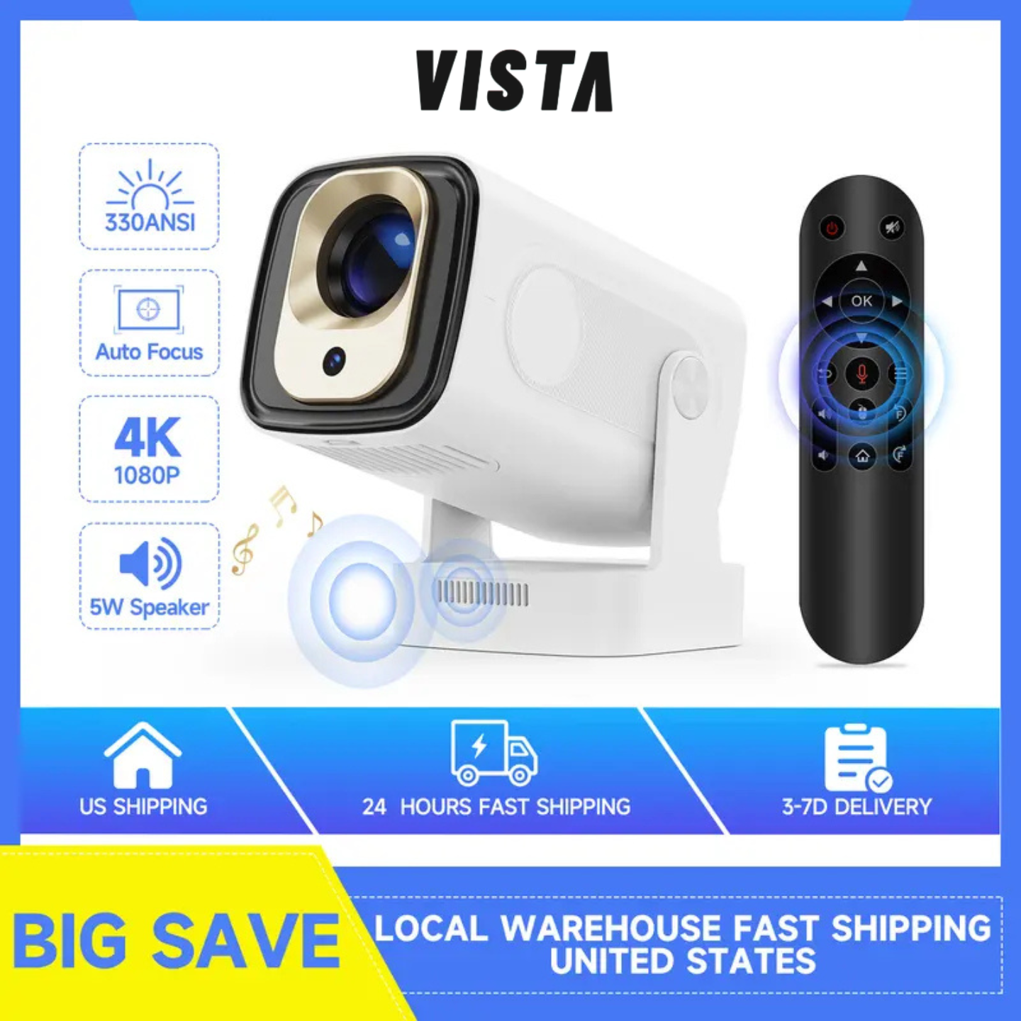 VISTA Infinity™ 4K Ultra HD Smart Projector *2025 EDITION*